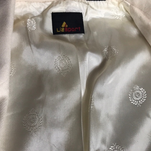 NWT LizSport 100% Wool oversized jacket blazer cream 4 vintage OPEN To OFFERS - Picture 10 of 11